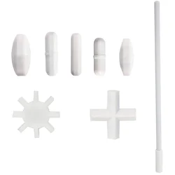 Toolly 8 Pack Magnetic Stirrer, Stir Bars Mixer, Including 7 Shapes + Magnetic Retriever