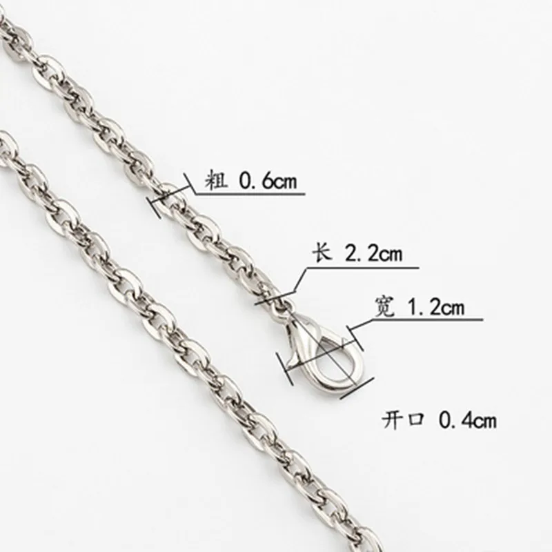 6 mm Brand Metal Chain DIY Replacement Shoulder Bag Strap Chain Gold Silver Accessories O Shape Of Obag Handles Straps Chains