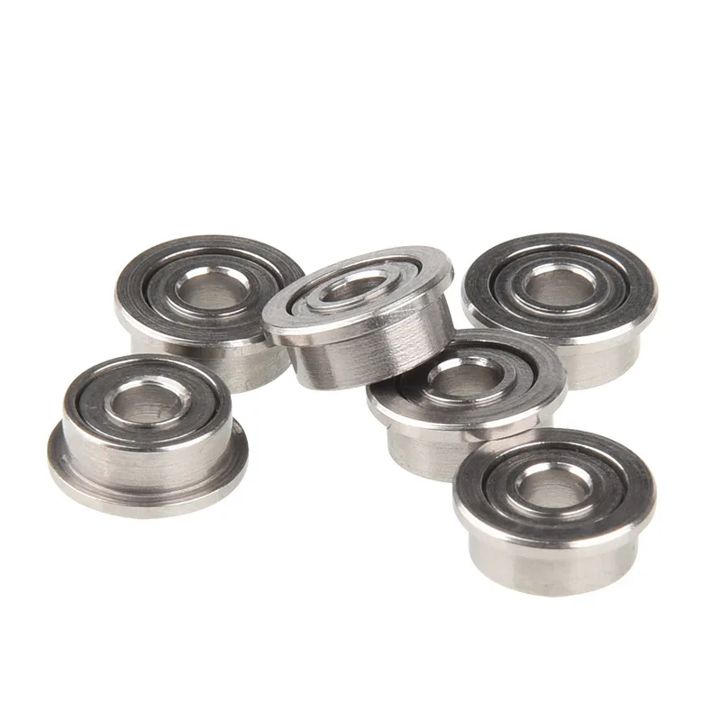 Imagem -05 - Blindado Miniatura Flangeada Deep Groove Ball Bearing com Flange da Polia 1000 Peças Lote Mf83zz Mf83 3x8x3 mm 3x8x2.5 mm