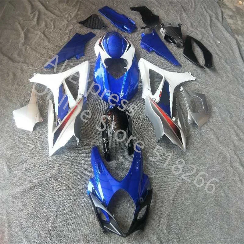 Blue white black ABS Injection fairings kit for SUZUKI K7 GSXR1000 GSXR 1000 07-08 SUZUKI GSXR1000 2007-2008 K7  bodywork