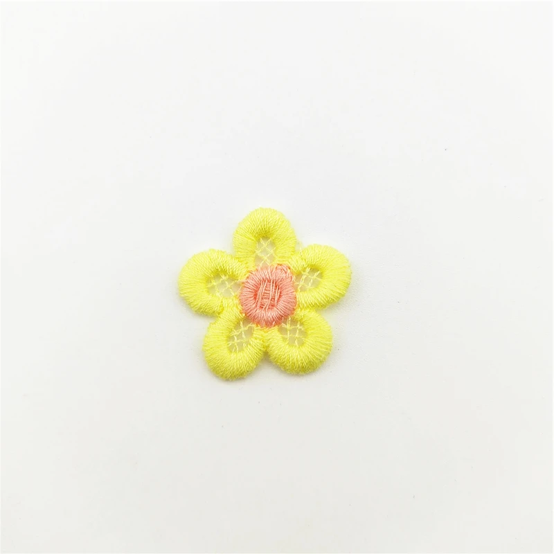 36 Stück/Los 2,8 cm DIY bestickte Blumenapplikationen, Haarspangen-Accessoires für Kinder, Geschenkdekoration, Aufnäher – Detail 3