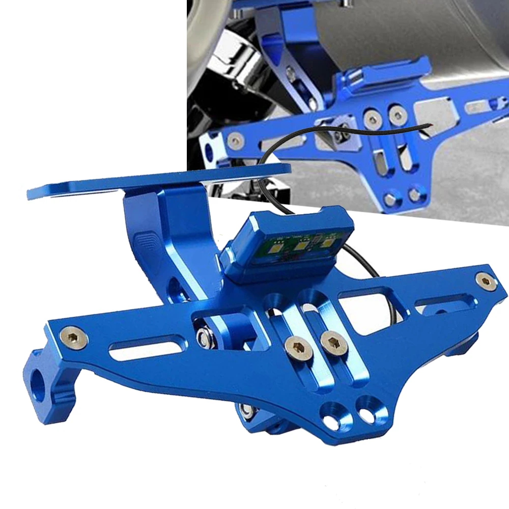 Motorcycle CNC License Plate Bracket Licence Plate Holder Frame Number Plate For YAMAHA YFM700 Raptor 700R TTR125L/LE/LWw WR250