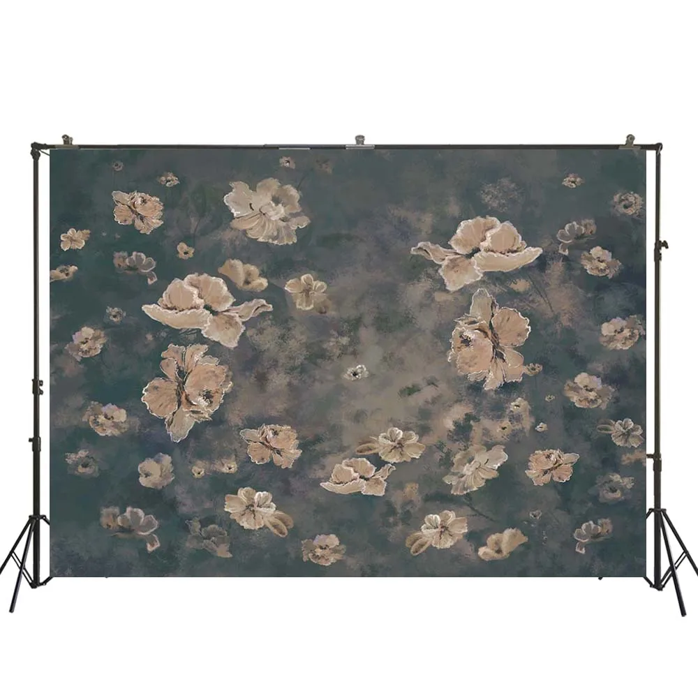 

Photography Backdrop Oil Painting Flowers Background Photo Studio Newborn Baby Portraits Floral Backdrops Studio Props W-5363