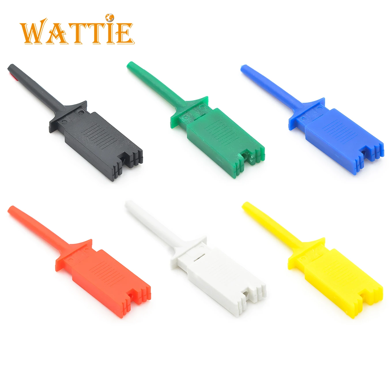 Patch test hook logic analyzer clip test clip gancio di cablaggio giallo/verde/blu/nero/rosso/bianco