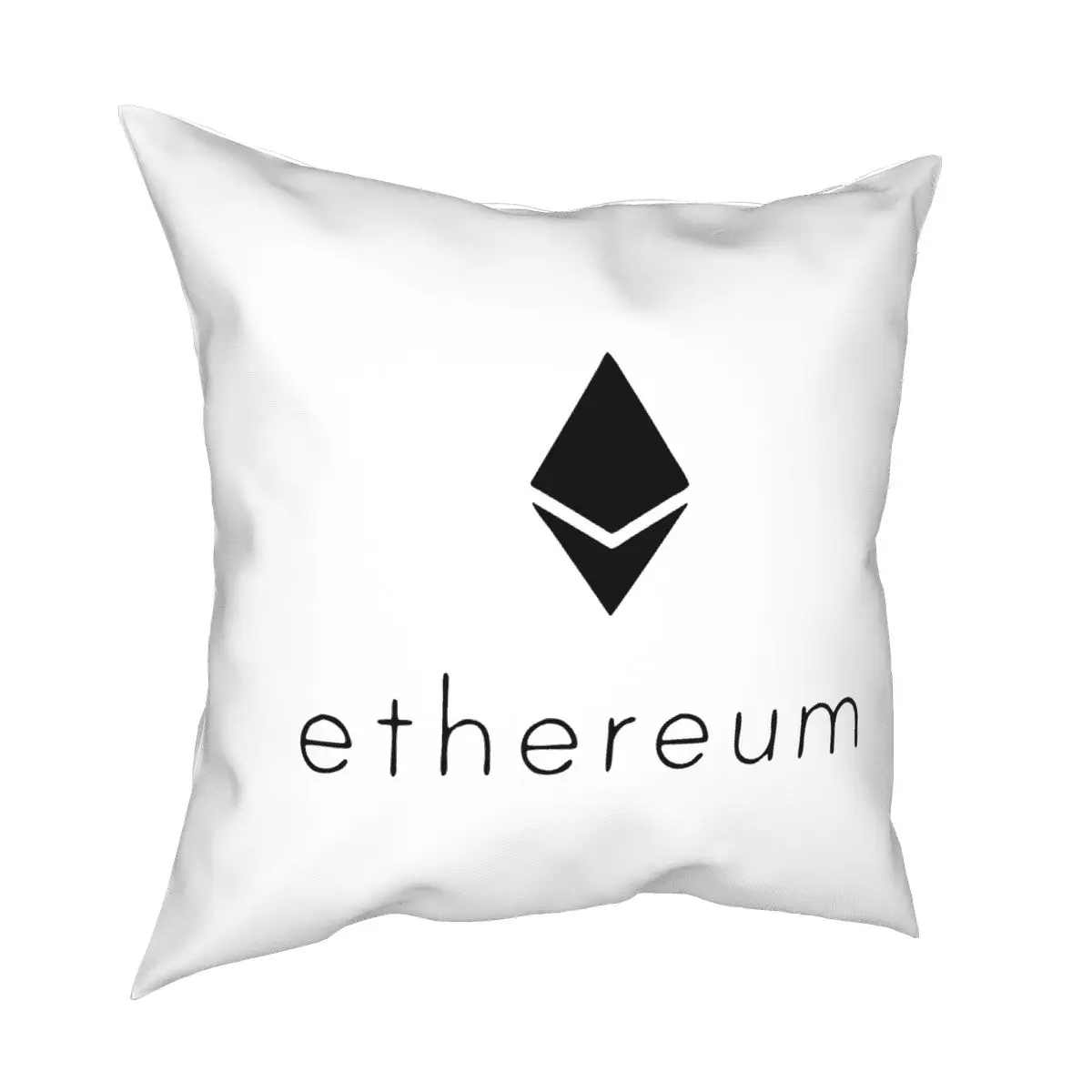 Ethereum Logo Icon Throw Pillow Cover Throw Pillow Bitcoin Crypto Cryptocurrency Btc Blockchain Vintage Cushion Covers