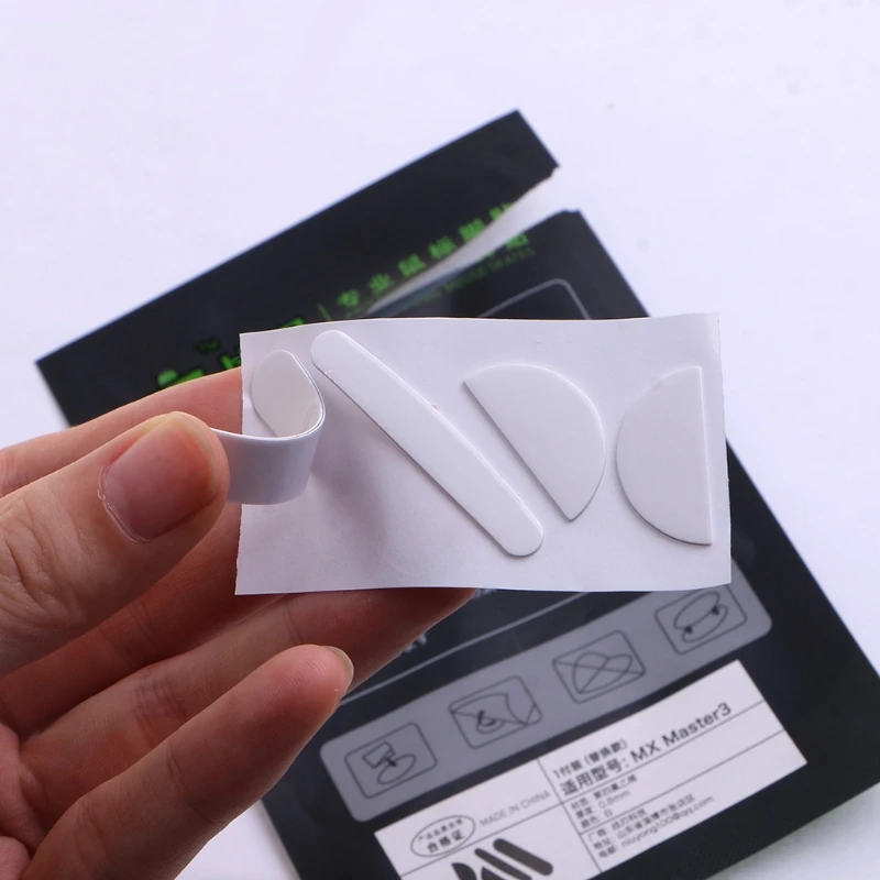 Pies ratón para patines, pegatinas almohadilla, deslizamiento redondeado, bordes curvos, reemplazo pies ratón para MX 3, 1 Juego