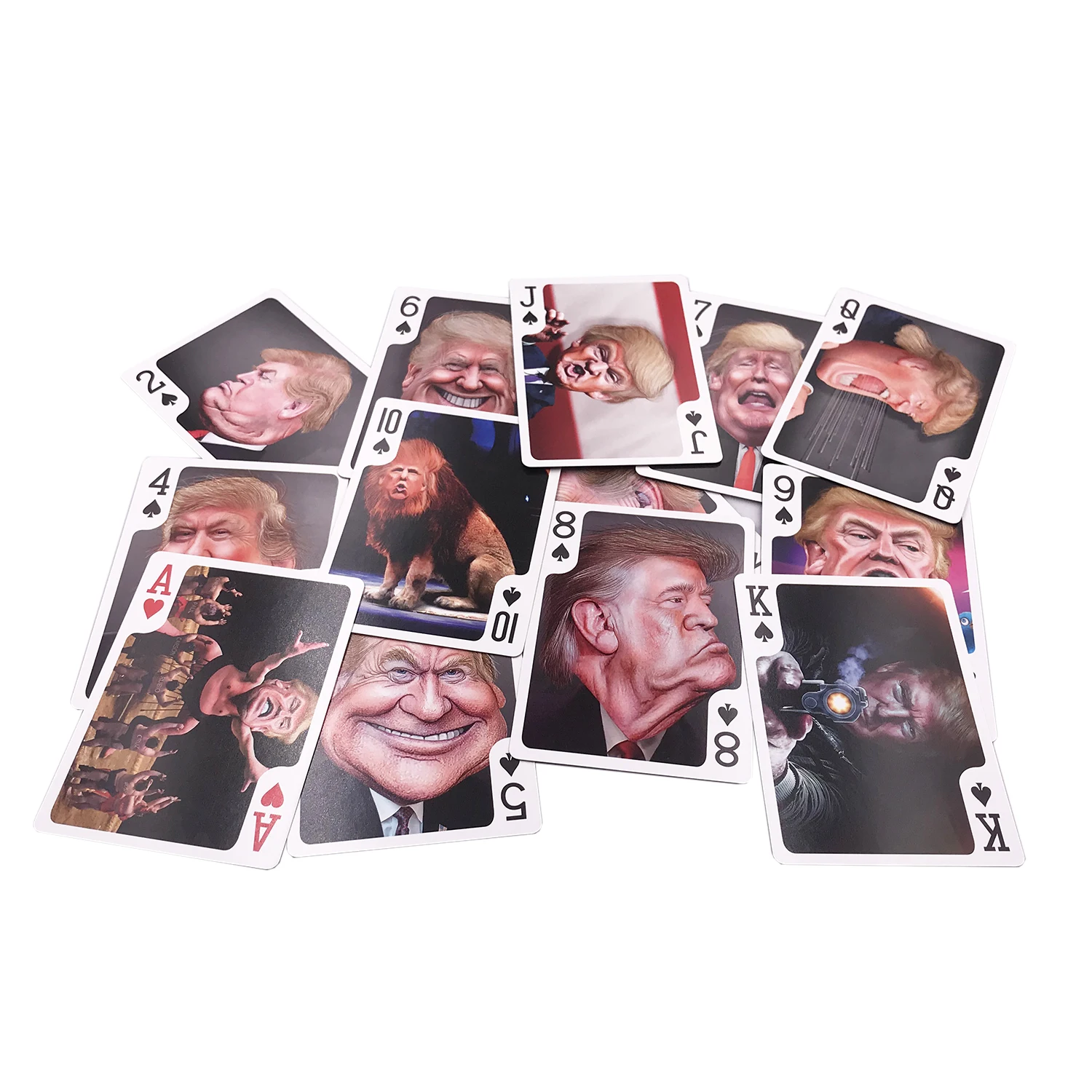 US President Donald Trump 2024 Playing Cards 54 Pieces Comic Art Poker Cards Collection & Gift Playing Cards Deck Supporter