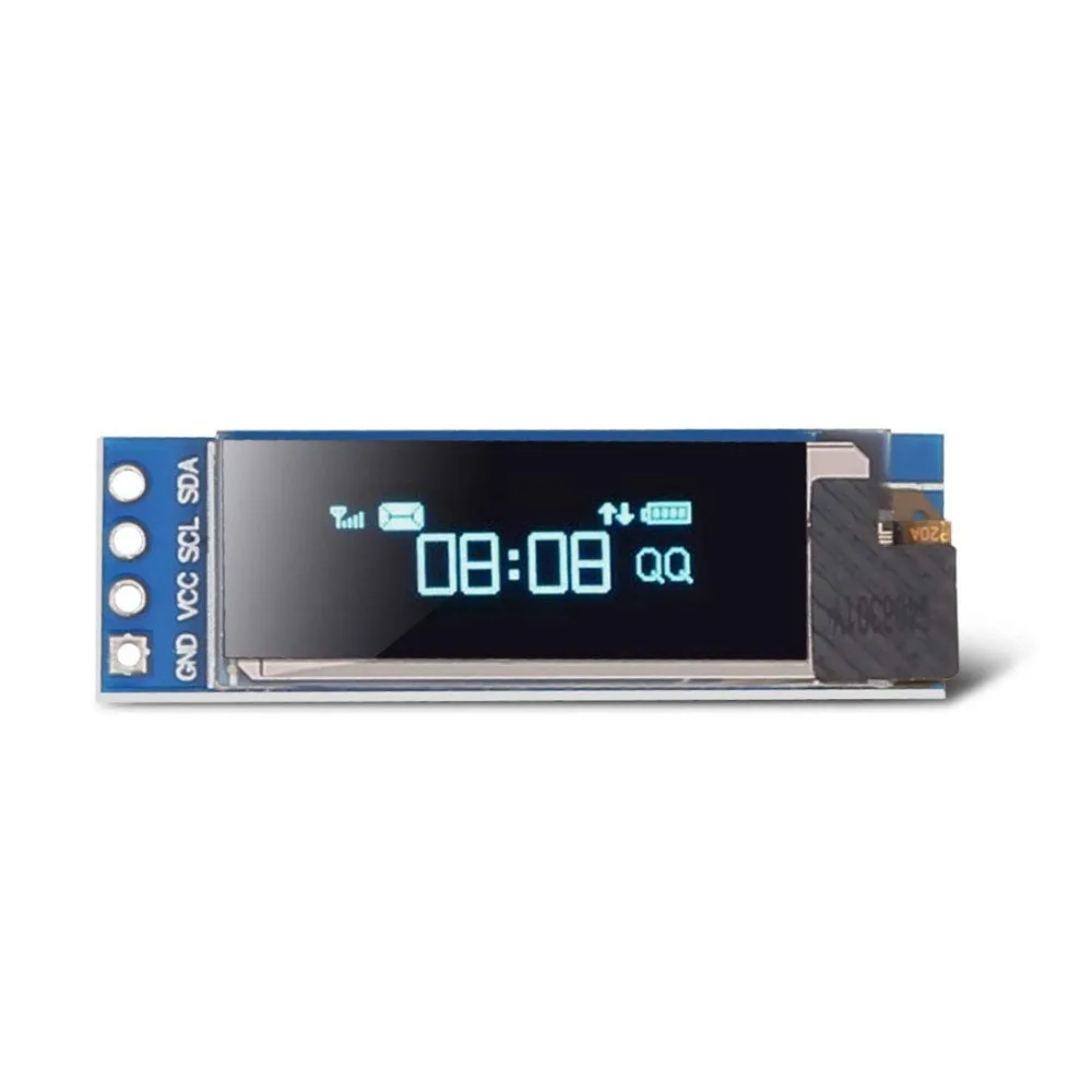 0.91 Inch 6Pin IIC I2C SPI Interface OLED White LCD Display Module 0.91\