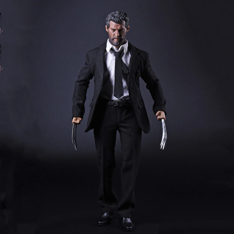 

1/6 Scale Male X-man Wolverine Logan Business Suit Clothes Set Claws for 12 Inches Action Figures Bodies