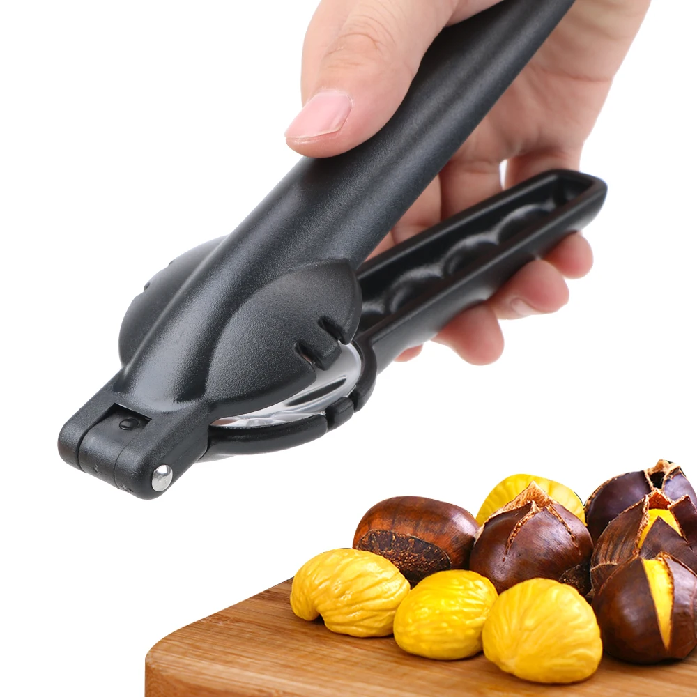 2 in 1 Quick Chestnut Clip Walnut Pliers Metal Nutcracker Sheller Kitchen Tools  Chestnuts and Nuts Labor Saving