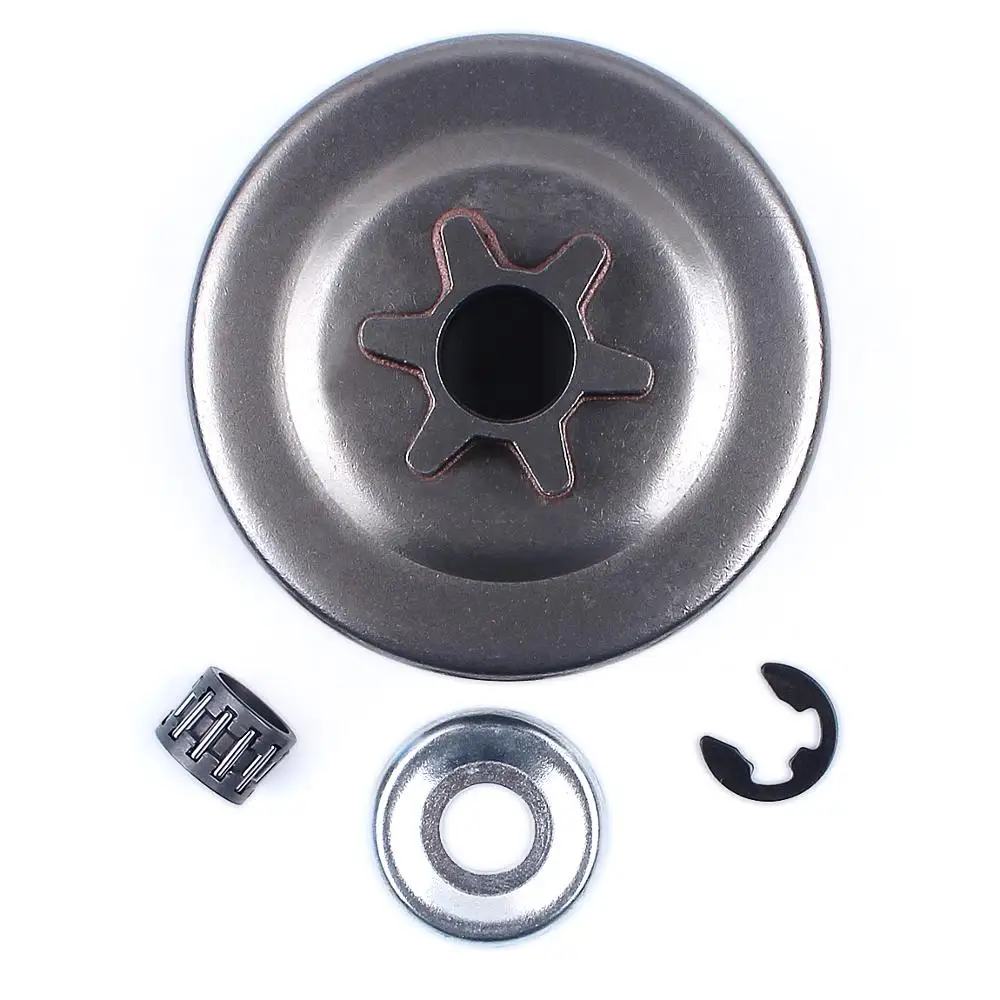 Kit de clip electrónico para arandela de piñón de tambor de embrague, paso 3/8 6T, para motosierra STIHL 017 018 021 023 025 MS170 MS180 MS210 MS230 MS250
