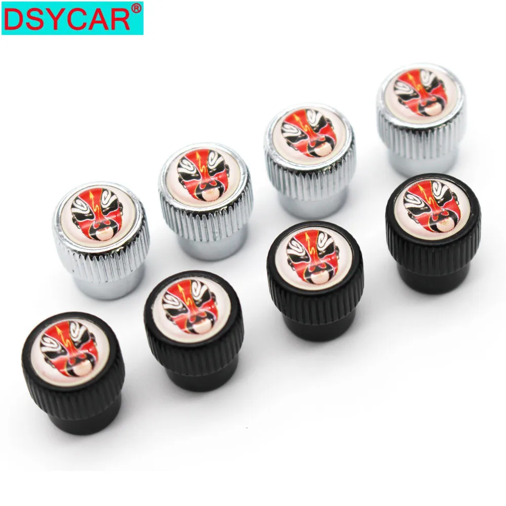 

DSYCAR 4Pcs/Set Car Styling Zinc Alloy Car Tire Valve Caps Wheel Tires Tire Stem Air Cap Airtight Covers