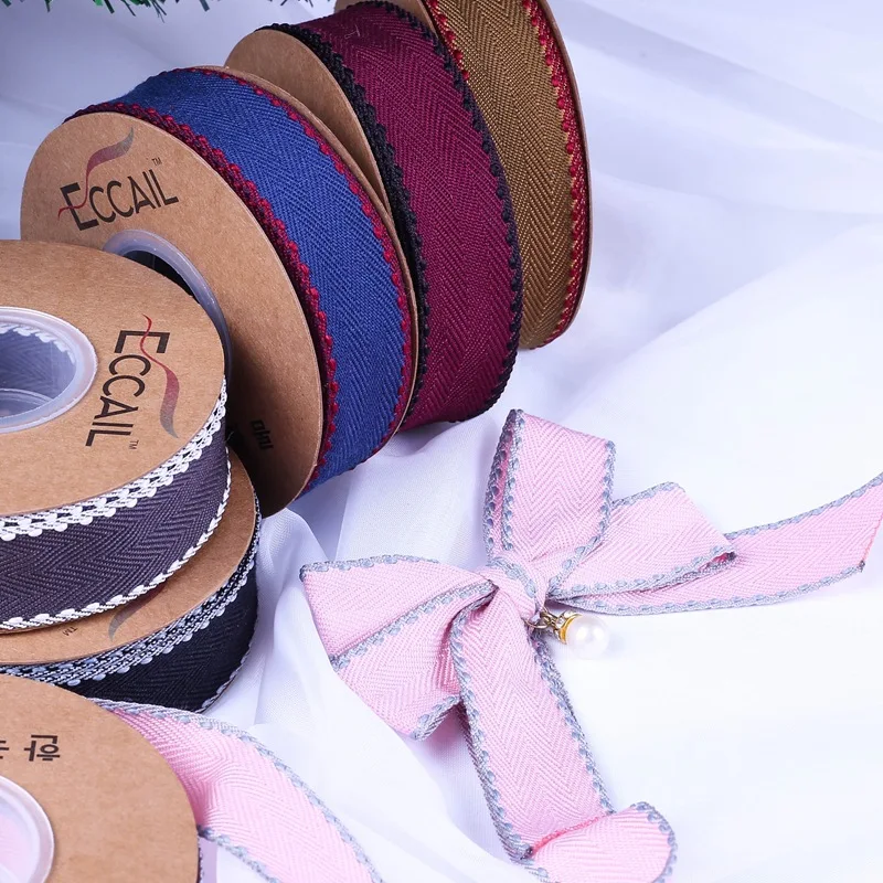 3 Yards DIY Bowknot Hair Accessories Material Bouquet Packaging Ribbon Hat Apparel Decoration Gift Decoration Ribbon Wedding Sup