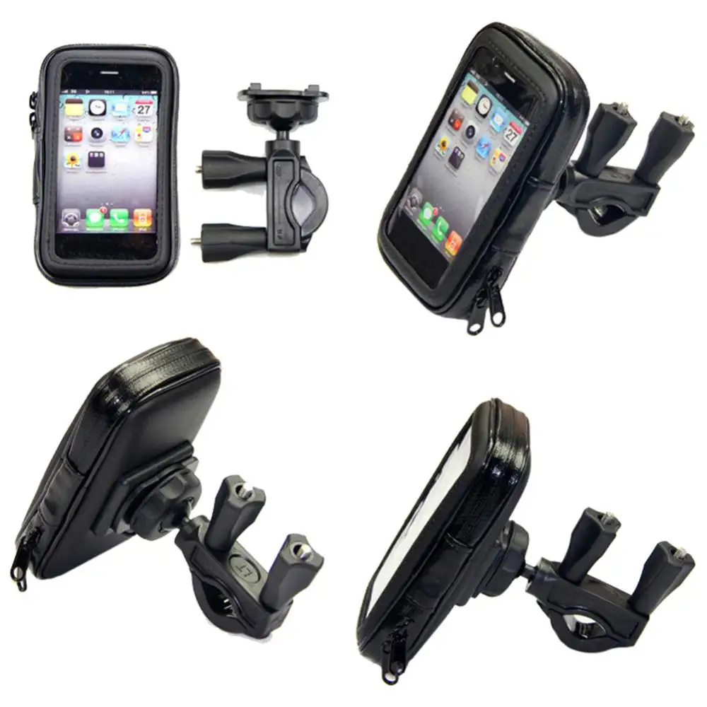 Universal MTB Bicycle Bike Phone Holder Bag Case Waterproof Motorcycle Handlebar Bracket Mobile Phone Mount Case