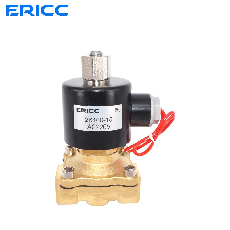 

1/4" 3/8" 1/2" 3/4" 1" DN15 Normally Open N/O Brass Electric Solenoid Valve 12V 24V 220V 110V Pneumatic Valve for Water Oil Gas