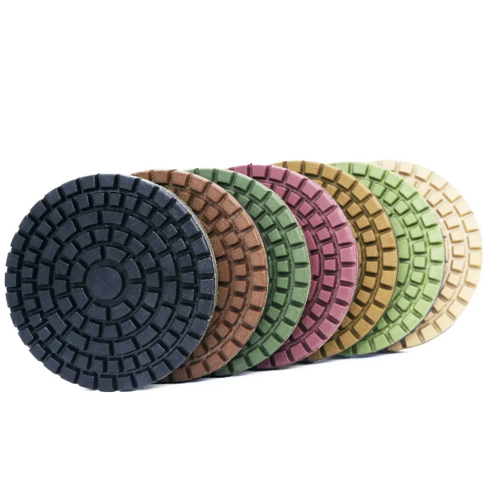 

7Pcs/Set 3" Resin Bond Diamond Concrete Polishing Pads Repair Floor Renew Sanding Discs 80mm Grit 50#-3000#