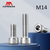 M14 304 Stainless Steel Hexagon Socket Head Cap Screws M14*25 35 45 55 65 75 85 90 100 110 120 150mm Bolts