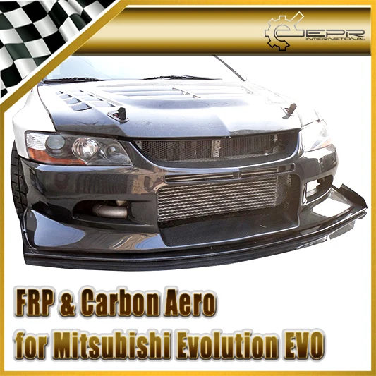 

Car Styling For Mitsubishi Evolution EVO 8 9 VTX Cyber FRP Fiber Glass Front Splitter (Track Version) Fiberglass Front Lip