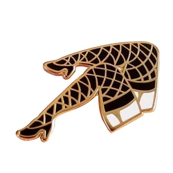 Sexy Beauty Legs Enamel Pin With Fishnets And High-heeled Shoes Brooch Cartoon Badge