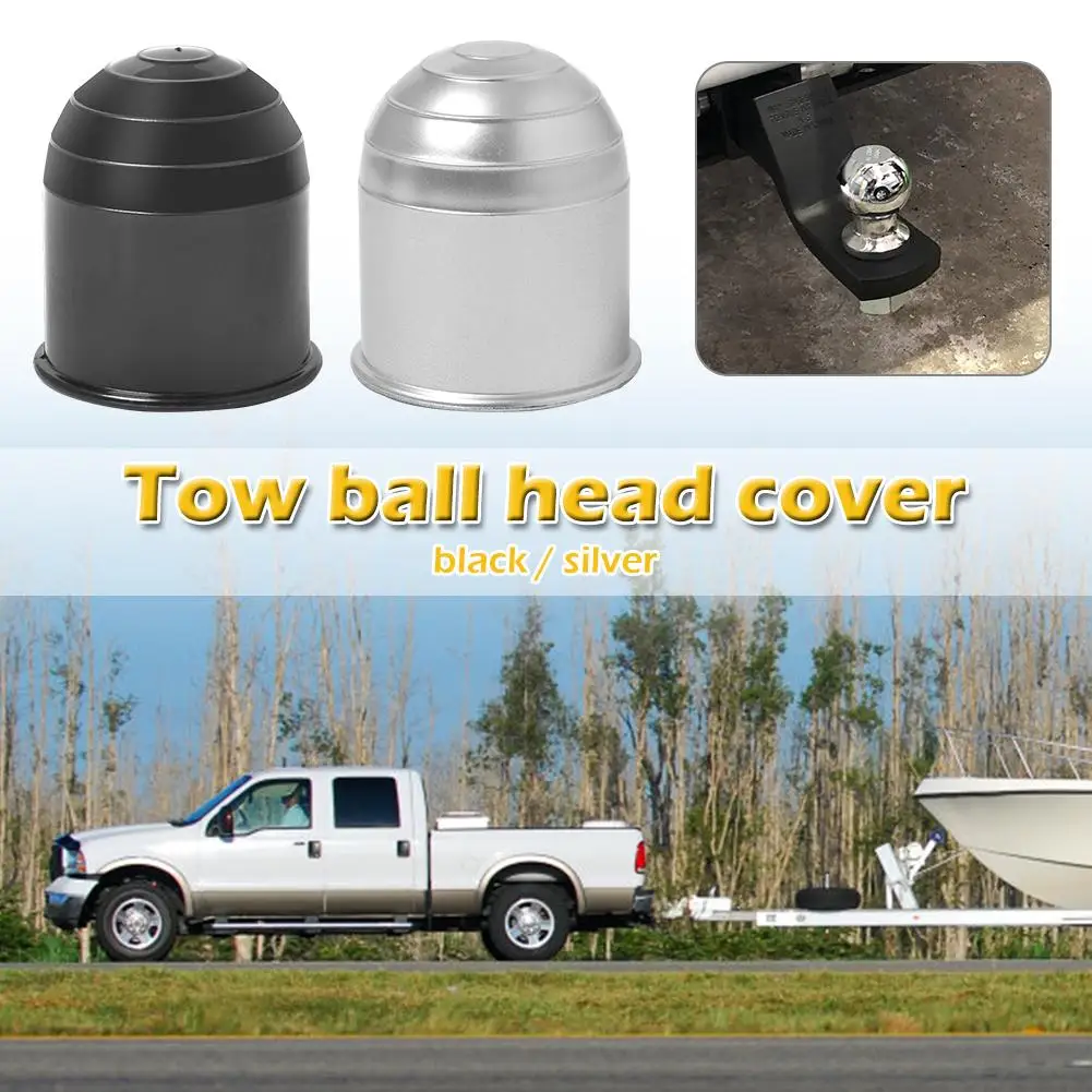 Universal Car Vehicle Auto Tow Bar Ball Cover 50mm Simplicity Plastic Prevent Grease and Dirt Cap Hitch Caravan Protection