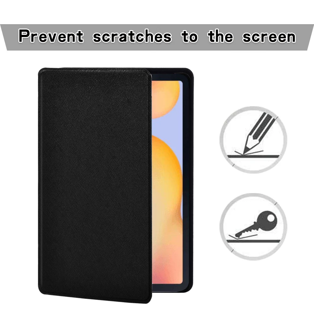 For Samsung Galaxy Tab S6 Lite 10.4 Inch P610 P615 PU Leather Stand Tablet Fashion Cover Case + Free Stylus