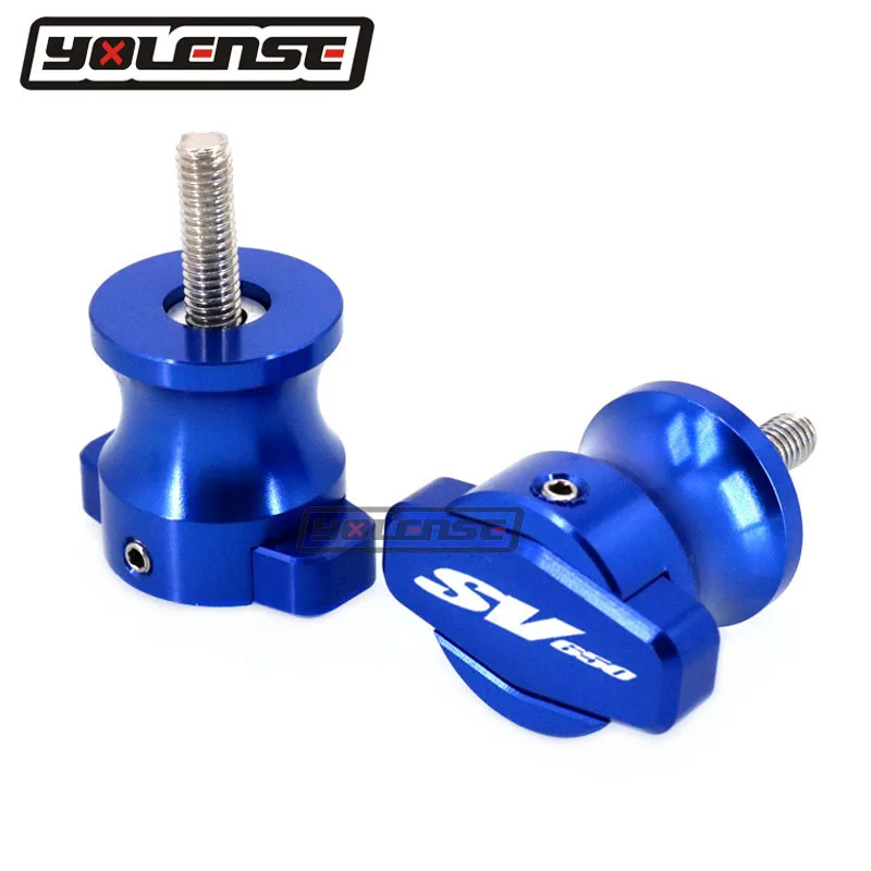 Bingkai sepeda motor CNC berdiri 8MM sekrup Slider Swingarm Spools Slider M8 untuk SV650 SV 650 SV650S SV 650 S