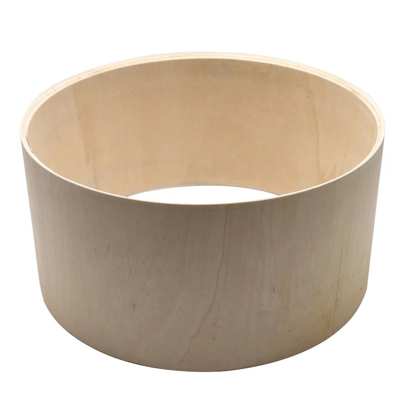 Poplar Wood Drum Body Shell 10 Diameter X 10 Depth Inch With 45 Degree Bearing Edge