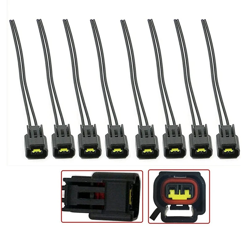 8PCS Ignition Coil Connector Plug Harness for Ford 4.6L 5.4L 6.8L Mustang Cobra SVT F150 F250 E150 Lincoln Mazda Suzuki