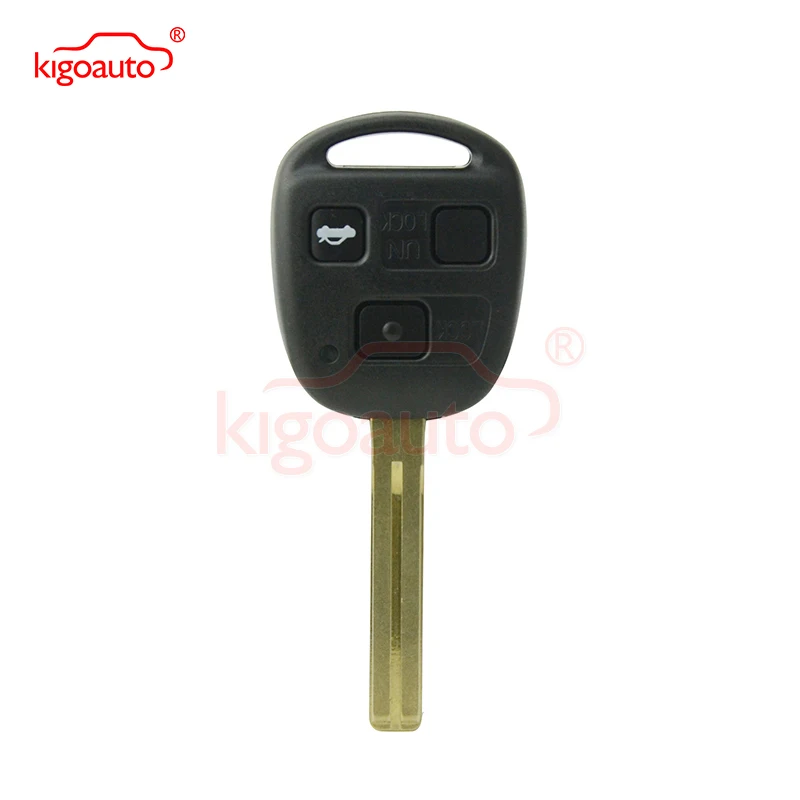 Kigoauto-llave remota de coche Denso (no Valeo), 3 botones, 434Mhz, Chip 4D67, Toy48, hoja larga para Lexus RX350, GX470, SC430, 2007, 2008, 2009