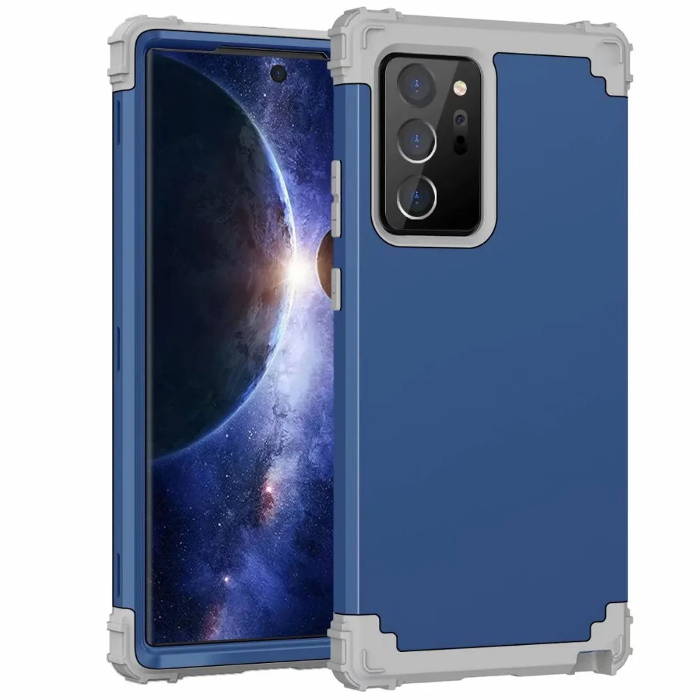 Heavy Duty Hybrid Sturdy Armor Defender High Impact Shockproof Protective Cover Case For Samsung Galaxy Note 20 Ultra/Note 20