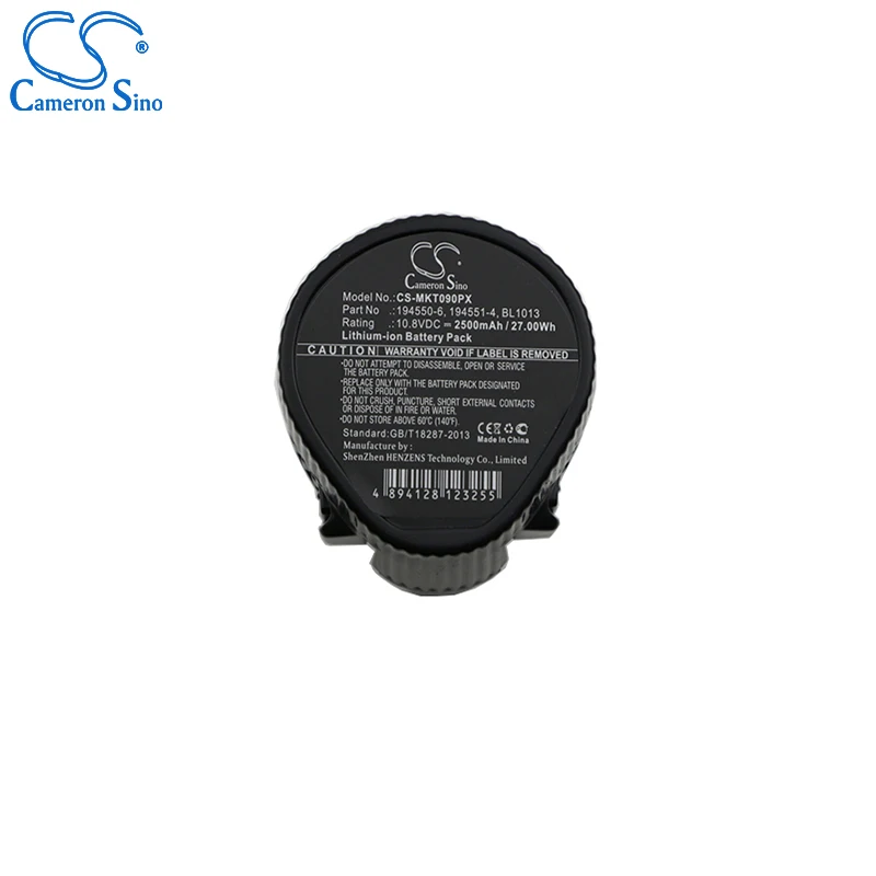 CameronSino-Makita BL1014/1013 194550-6/1-4 용 배터리, ML100W ML101 DF030D CL100 전동 공구 교체용 배터리 2500mah