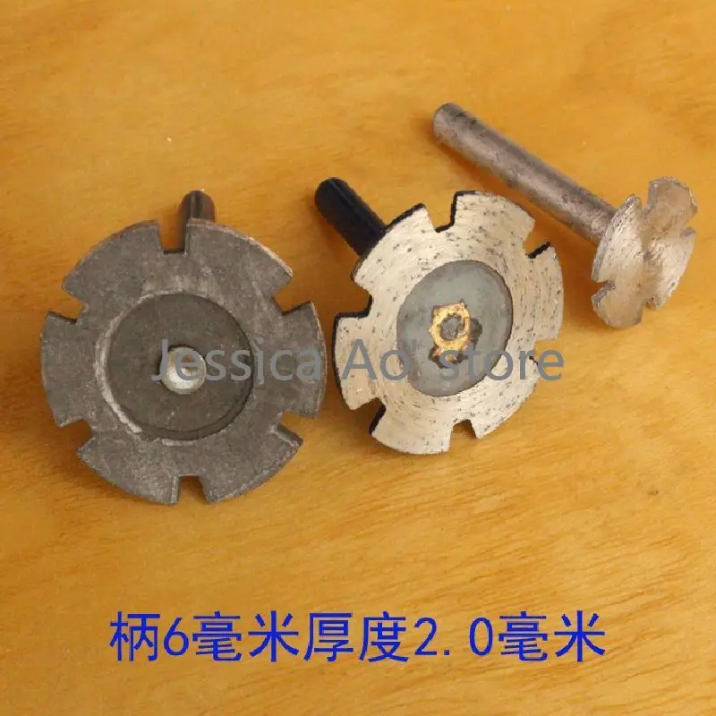 6pcs 20-40mm diamante sinterizzato circolare lame a forma di fiore disco da taglio a secco agata pietra granito lama da taglio utensile elettrico