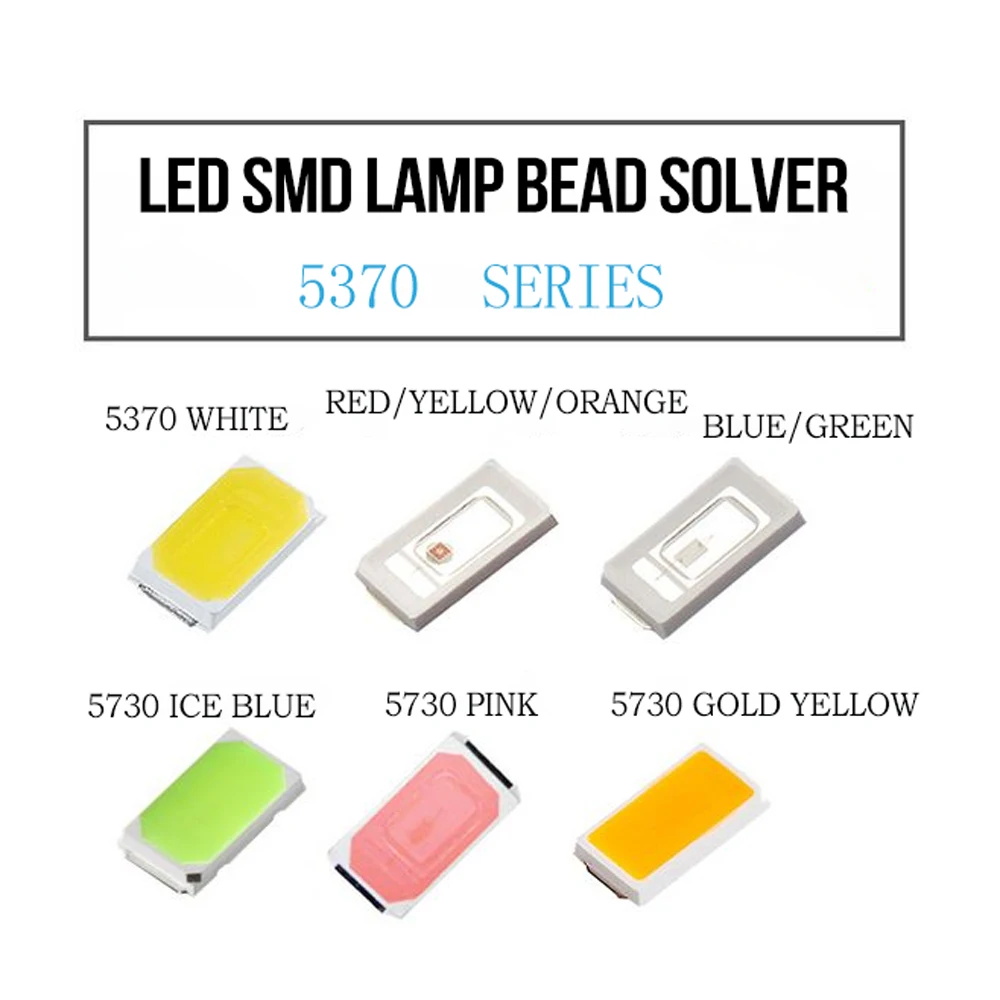 SMD 5730 LED Diode Chip, Grânulos de luz emitindo, branco, vermelho, verde, azul, amarelo, laranja, roxo UV, rosa, 0,2 W, 0,5 W, 1000PCs