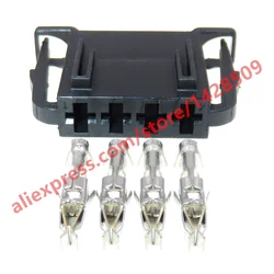 1 Set 4 Pin Car Door Horn Socket Automotive Brake Light Switch Plug Connector For VW Audi 4D0972704 4D0 972 704