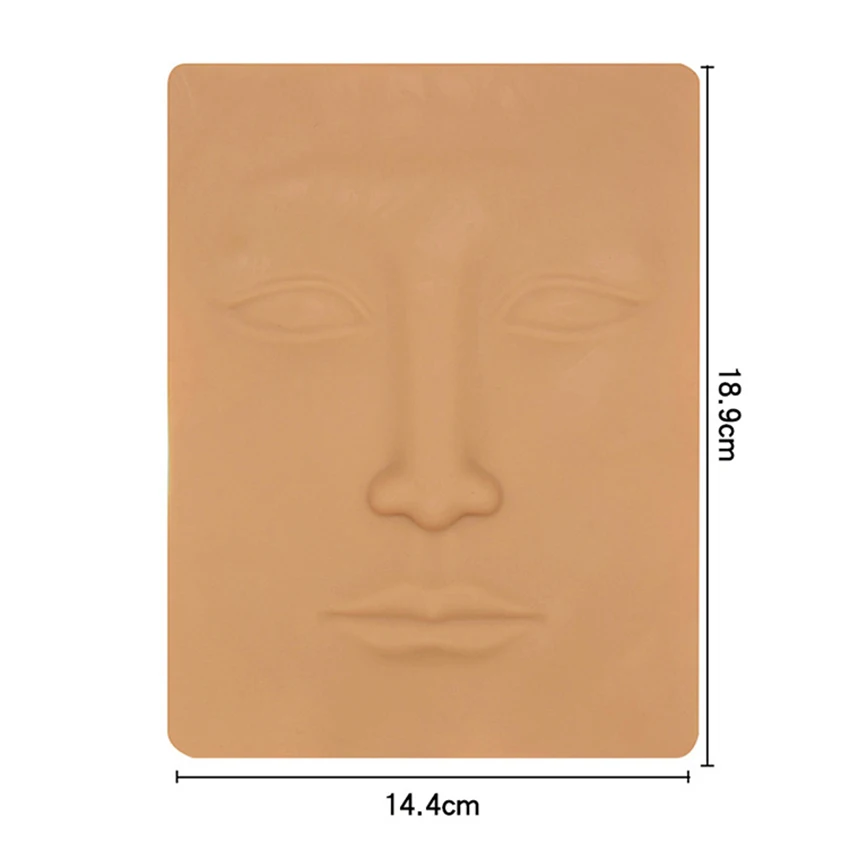 Maquillaje de silicona 3D para practicar la piel, para principiantes, entrenamiento de cara, ojo, labios, piel falsa, tatuaje profesional, suministros de práctica de piel falsa