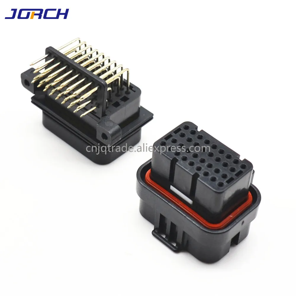 1 zestaw 34-pinowe 4 otwory AMP Super Seal Wtyczki obudowy automatyczne złącze męskie i żeńskie zawiera zaciski 3- 1437290 -9 6437288 -2 — zdjęcie 5