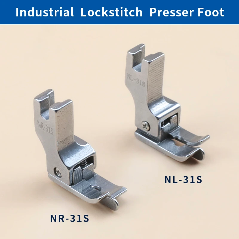 NR-31S NL-31S Right / Left Stitch in Ditch Guide Presser Foot for Industrial Lockstitch Sewing Machine Accessories Pack Waist