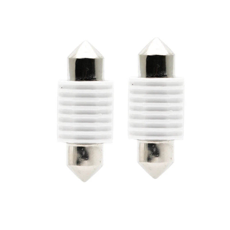 

Двойной наконечник, керамическая фотолампа C5W 3030 2SMD, для чтения детской номерной таблички, Canbus, без ошибок, купол, лампа для интерьера автомобиля