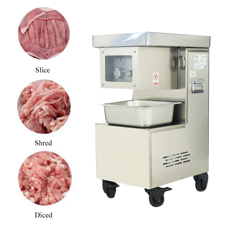 

220V New design vertical type meat cutting machine slicer 500kg/hr meat processing machine Fresh meat shredding slicing machine