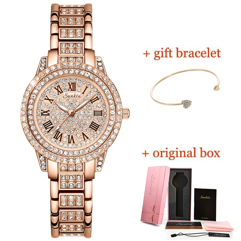 Relogio Feminino 2022 LIGE Quartz Watch Women Watches Ladies Creative Steel Women's Bracelet Watches Female Waterproof Clock+Box