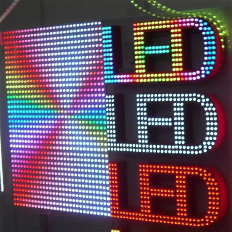 50PCS LED String lights 9mm Single Color Pixel Modules DC5V IP67 Waterproof Point Lights For Advertisement Letters