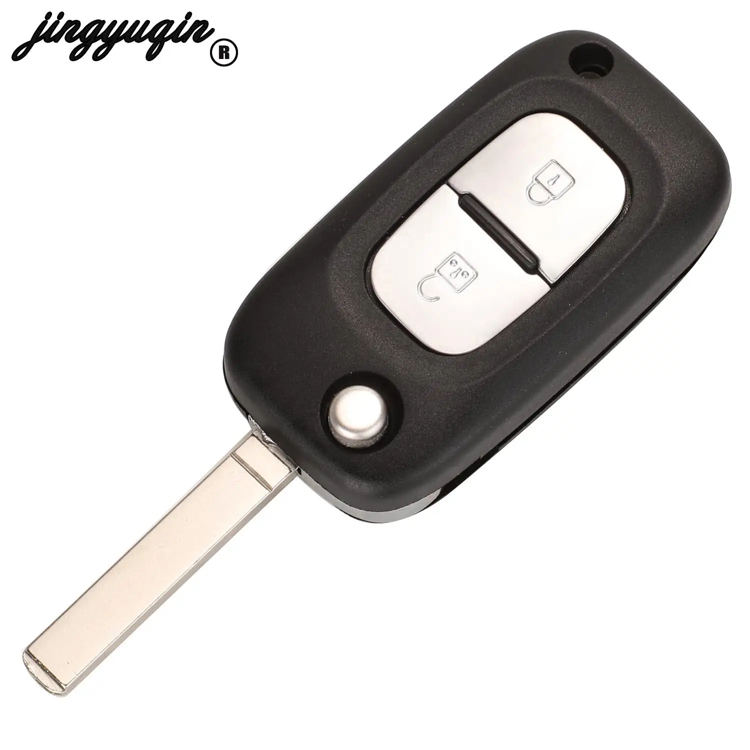 jingyuqin Modified 433MHz Flip Remote Key PCF7946/7947 For Renault Vivaro Traffic Master Kangoo Clio Dacia FOB VA2 NE72 VAC102