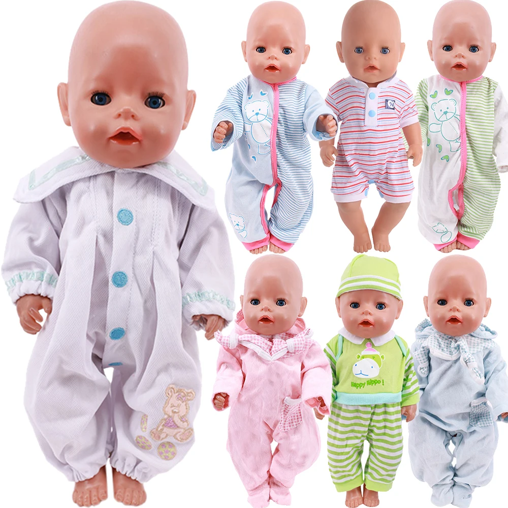 16 Styles Doll Pajamas Dress For 18 Inch American Doll Girl Toy 43 cm Born Baby Clothes Accessories Our Generation 42 cm Nenuco