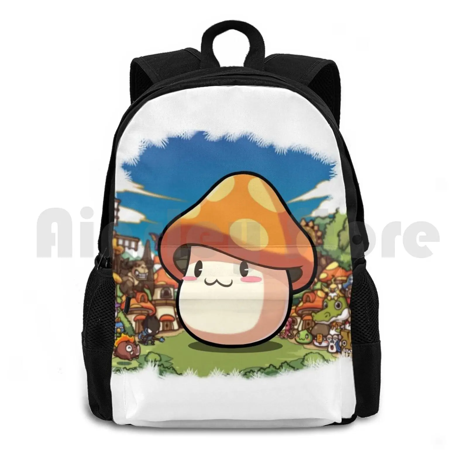 

Maplestory Orange Mushroom! Outdoor Hiking Backpack Riding Climbing Sports Bag Maplestory Maplestory2 2 Story Maple Game Games