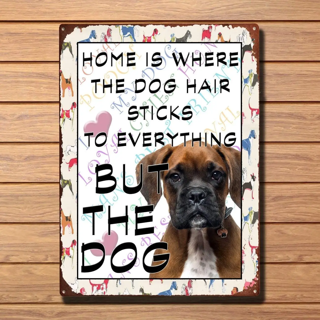 

Boxer Dog Retro Metal Shabby-Chic Tin Sign Wall Plaque 03 Vintage Metal Tin Sign Retro Tin Plate Sign Wall Art Decor TIN Sign