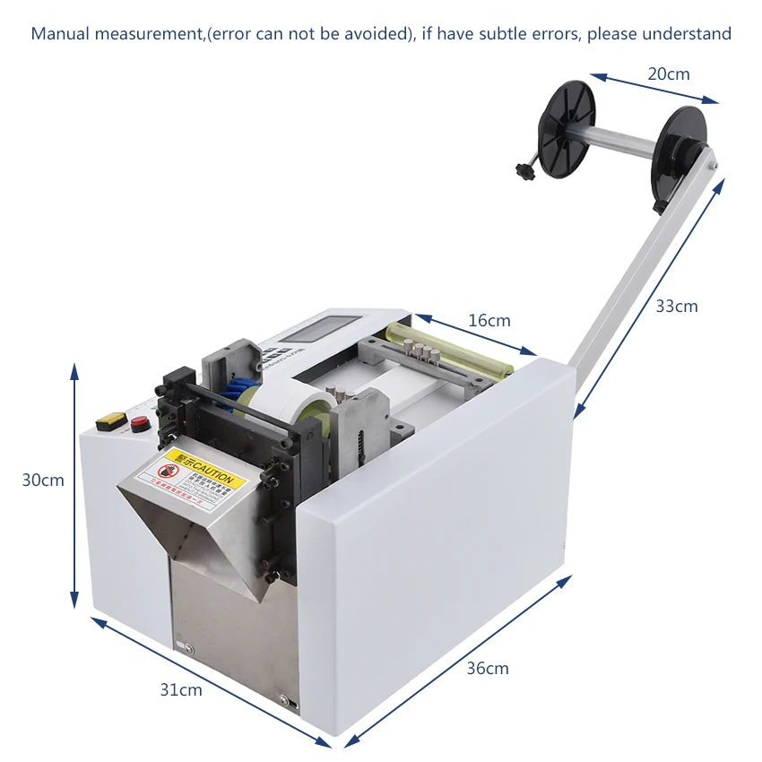 Imagem -05 - Máquina de Corte Automática Quente Hzx100 da Mangueira do pe do Tubo do Calor-shrinkable da Máquina de Corte da Tubulação do Microcomputador 110v 220v 350w 0-100 mm