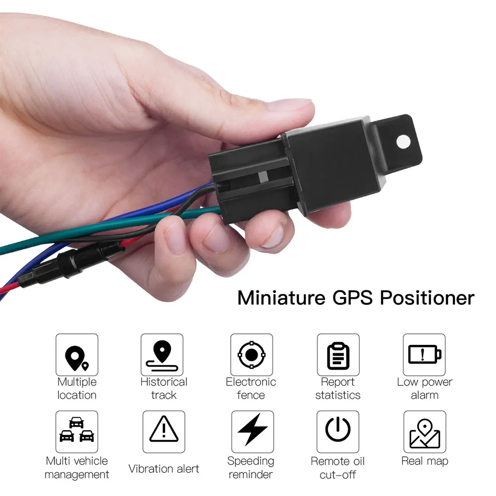 Mini GPS Tracker Auto Tracker Micodus Relais Design Schnitt Kraftstoff GPS Anti-diebstahl Echtzeit Überwachung System GPS locator Tracking