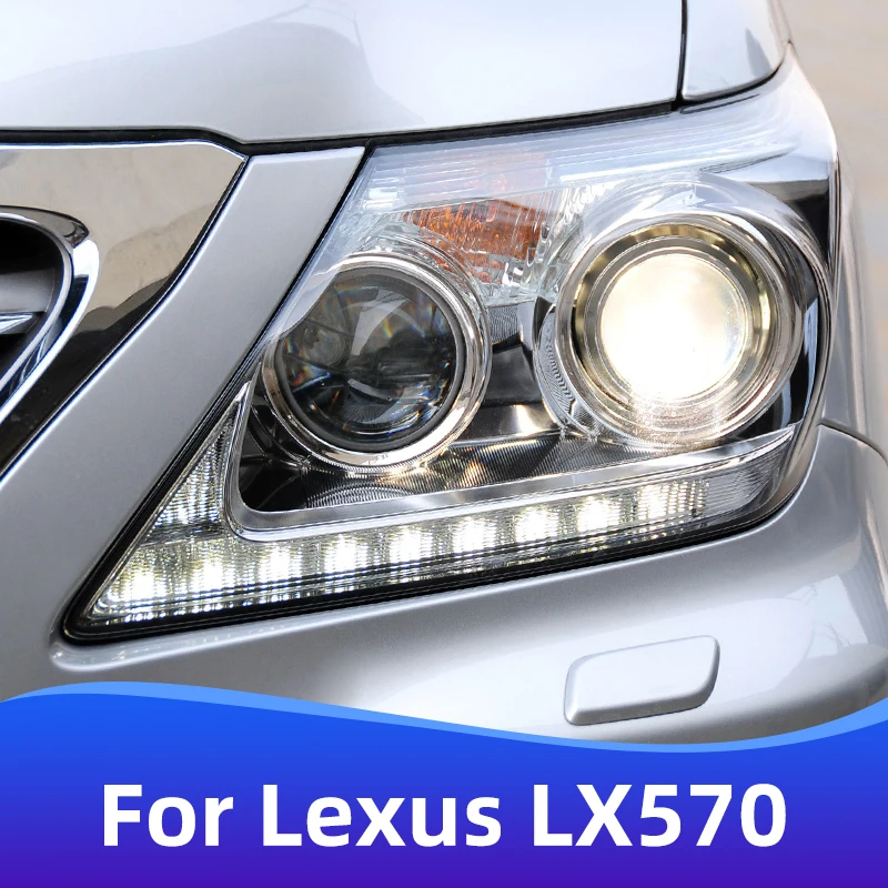 Headlight assembly Applicable to 08-15 Lexus LX570 headlight assembly modified high matching front LED daytime running lights