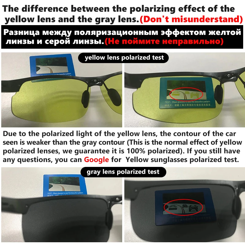 Aluminium Magnesium Photochrome Polarisierte Sonnenbrille Männer Fahren Gläser Tag Nacht Vision Fahrer Brille Oculos De Sol Masculino – Detail 9