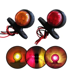 2 pieces LED Position Light Truck Clearance Lights Trailer Rear Lights Red White/Amber Side Position Light 12V 24V